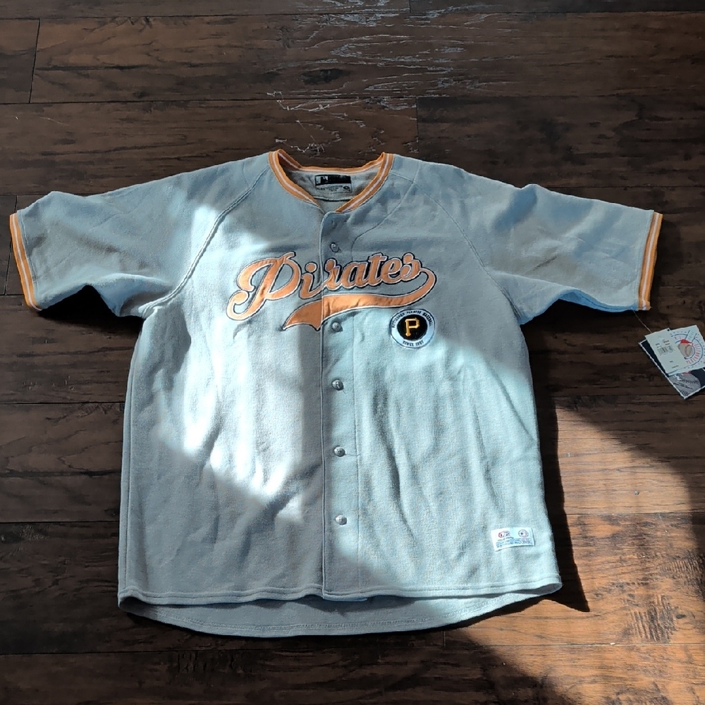 Gray Pirates Baseball Jersey